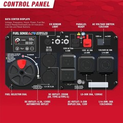 A-iPower 7600W Dual Fuel Quiet Portable Inverter Generator, Electric Start RV Re