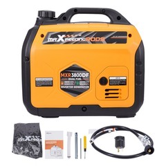 3800W Dual Fuel Inverter Generator 120V USB Charge Devices for Emergency Storms