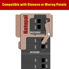 Generator Interlock Kit Compatible with Siemens and Murray, ECSBPK02 Mechanical