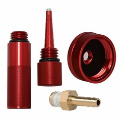 Red Generator Aluminum Extended Run Gas Cap w/ Brass Funnel For Honda EU2200i⏳