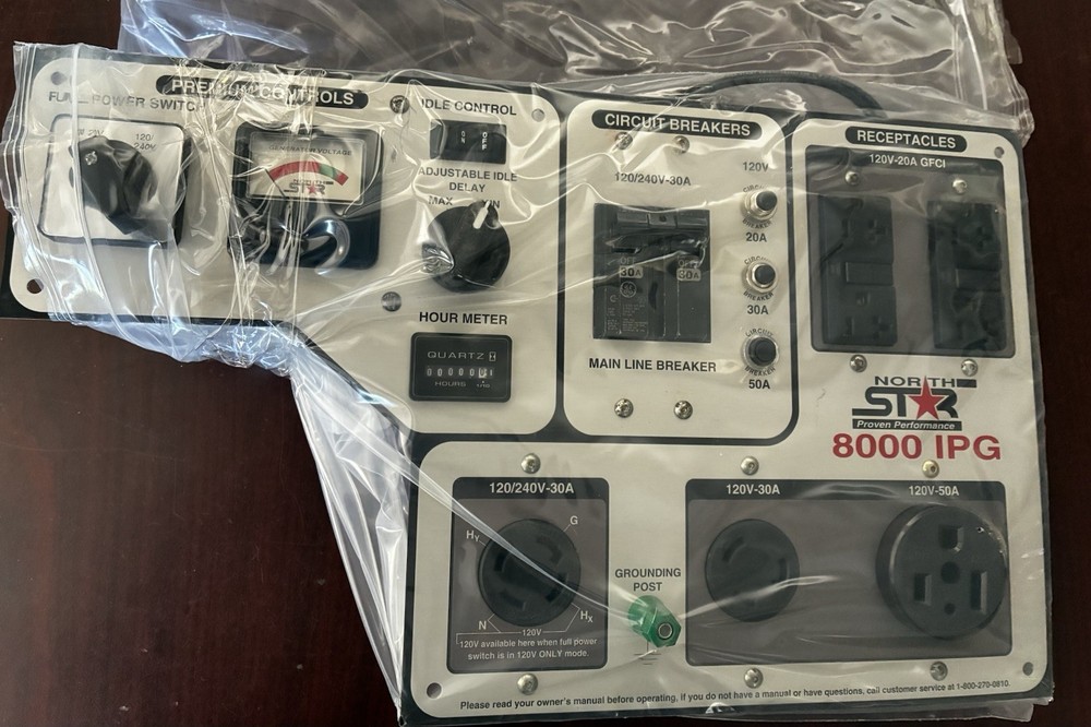 North Star 8000 IPG Generator Replacement Panel & Honda Engine All NOS Parts