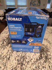 Kobalt 40V MAX 1800W Portable Power Generator Kit Lithium-Ion Home Backup