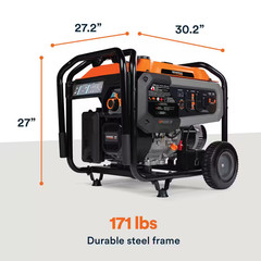 8125/6500-Watt-Electric Switch Duel Fuel Gasoline/Propane-Portable Generator W/