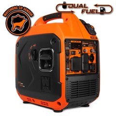 WEN Quiet and Lightweight 3600 Watt Dual Fuel RV Ready Portable Inverter
