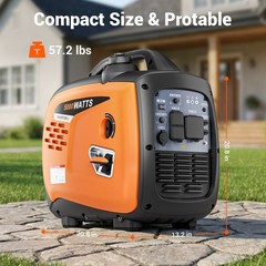 Mutaomay 5KW Portable Inverter Generator Gas Powered Quiet 64dB Home Backup New