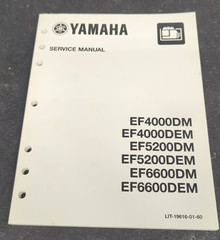 OEM Yamaha Generator Service Shop Manual LIT-19616-01-60 EF4000 EF4200 EF6600 ++