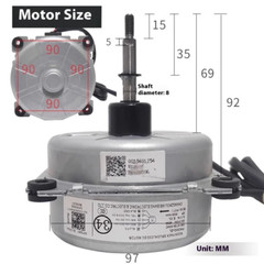 Air Conditioner Outdoor Brushless DC Motor ZWS30-K Motor Fan FW30G-ZL ZWS30