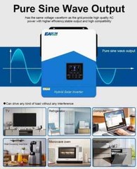Hybrid Solar Inverter With Wi-Fi Support 6200w/3000w/1800w 12v/24v