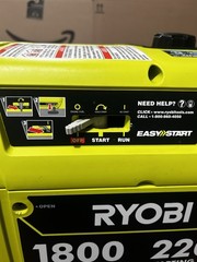 Ryobi RYi2200A 1800W 2200W Digital Inverter Generator Tested Runs EasyStart