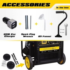 ACEUP 4,500-Watt Quiet Portable RV Ready Gas Powered Inverter Generator Home RV