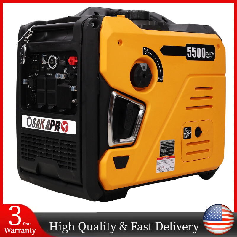5500W Gasoline Portable Inverter Generator 224cc 4 Stroke Electric&Remote Start