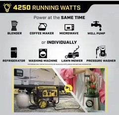 Champion Dual Fuel Portable Generator 5300W/4250W Model 201279