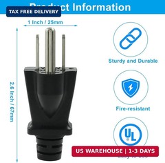 2 Pack Generator Grounding Plug, Neutral Ground Bonding Plug for Portable Invert