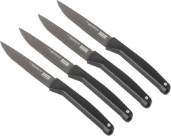 ICED Steak Knives 4 Pack, Ice Hardened German Stainless Steel, Titanium Coated 4
