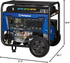 Westinghouse 13500 Peak Watt Tri-Fuel Home Backup Portable Generator, Remote Ele