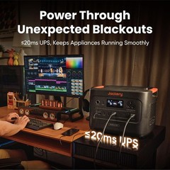 Jackery HomePower 3000 Portable Backup Power Station with 2x 200W Solar Panels