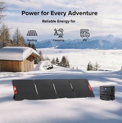BLUTTI AC200PL + 2pc 200W Portable Solar Panel | Solar Generator for RV, Camping