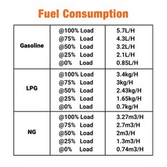 Inverter Hybrid Generator 10500W Tri-Fuel Gas LPG NG Low THD Less Than 3%