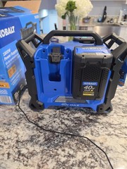 Kobalt 40V MAX 1800W Portable Power Generator Kit Lithium-Ion Home Backup