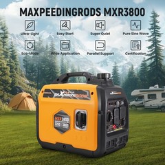 Recoil Start Inverter Generator 3200W 58dB Ideal for Power Outages Small Events