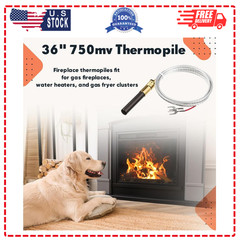 Kingdder 36″ Thermopile Generator 750mV for Gas Fireplace, 5 Pack
