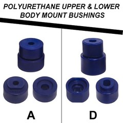 Complete Front & Rear Body Mount Bushing Kit 18 pcs (with hardware) in High G…