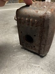 OEM GOOD USED 196 CC GENERATOR, CHINESE MUFFLER & GUARD ASSEMBLY