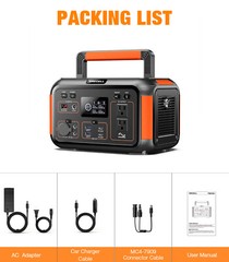 Portable Solar Generator 444Wh 500W Power Station for Barbecue