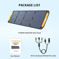 VTOMAN FlashSpeed 1500 Power Station+Extra Battery 3096Wh+200W Panel Refurbished