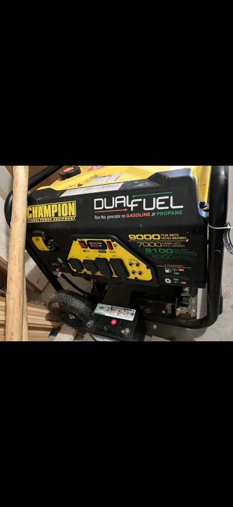Champion 100297 Dual Fuel Portable Generator with Electric Start