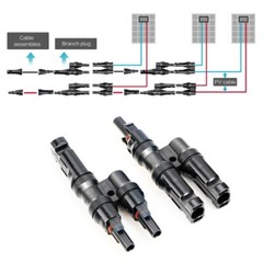 Solar Panel Y Branch Cable Connection Panel Parallel Connector MMF+FFM One Pair