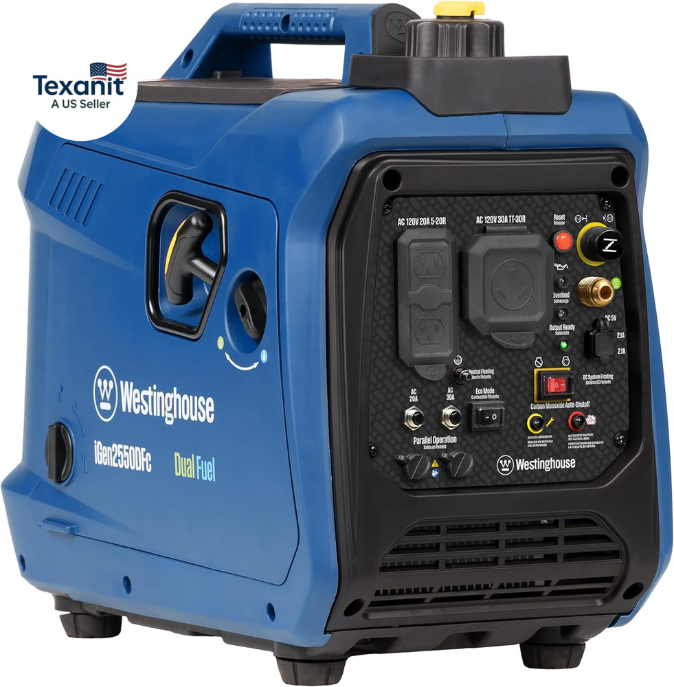2550 Peak Watt Super Quiet & Lightweight Portable Inverter Generator, RV Ready 3