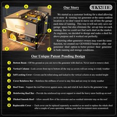 Generator Shed Combining Generator Covers While Running & Generator Covers,Large