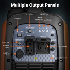Mutaomay 5KW Portable Inverter Generator Gas Powered Quiet for Home Backup Power