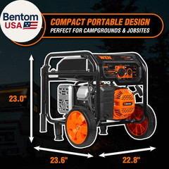 5600-Watt Portable Generator, 224Cc, Transfer-Switch and Rv-Ready (GN5600)
