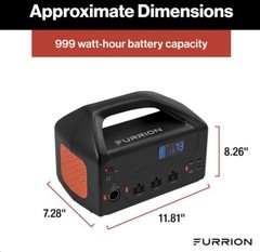 Furrion Trekker 1000w Portable Power Station 999Wh AC Outlet LED Lights Camping