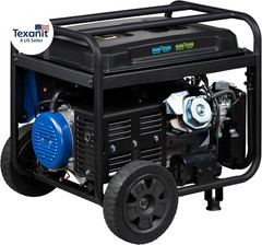 12500 Peak Watt Dual Fuel Home Backup Portable Generator, Remote Electric Start,