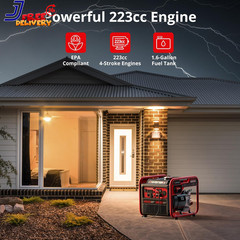 4500W Portable Inverter Generator with Eco Mode & CO Sensor for RV & Camping