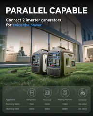 Portable 5KW 4-Stroke Inverter Generator Gasoline 120V EPA For Camping RV Trips