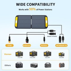VTOMAN FlashSpeed 600 Power Station 600W 499Wh With 110W Solar Panel Refurbished