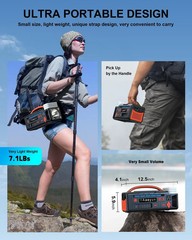 AOY Portable Power Station 300W 296Wh Battery Back-Up Outdoor Indoor Emergency