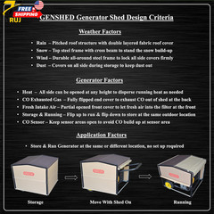 Generator Shed Combining Generator Covers While Running & Generator Covers for