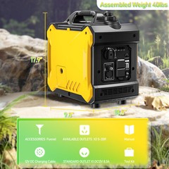 Super Quiet Inverter Generator 2000w Easy Storage 79.7cc Ultra Light EPA III New