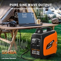 Inverter Generator Quiet 2.5KW Portable Generator Gas Powered Generator Outdoor