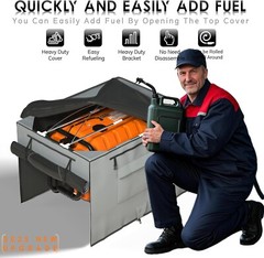 Premium 100% Waterproof Generator Cover with Heavy-Duty Bracket – 38x28x27 Size