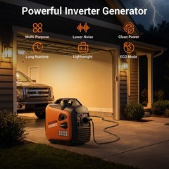 Efurden 4300W Quiet Generator Inverter Gasoline for RV Camping / Home Backup