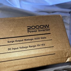 Power Inverter for Vehicles & Home Use, DC 12V to AC 110V Voltage 2000W