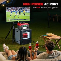 550W Power Station Compatible with Milwaukee Portable Generator DC18V
