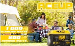 1,000W Gas-Powered Generator, Small Portable Generator Camping Ultralight – 16kg