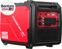 4800-Watt Portable Inverter Generator with Wheels Handle Kit, CO Protect, Quiet,